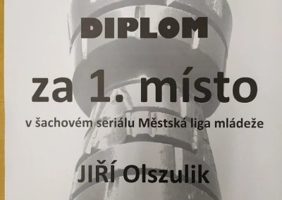 Zatím největší úspěch našeho svěřence - 1. místo v 1. lize